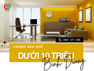 Combo bàn ghế trọn bộ dưới 10 triệu cho startup Bình Dương