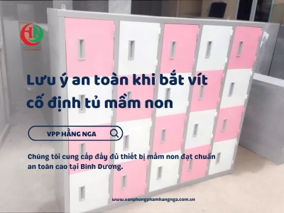 Lưu ý an toàn khi bắt vít & cố định tủ mầm non